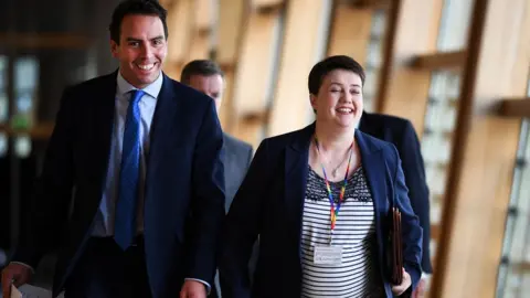 Getty Images Maurice Golden and Ruth Davidson