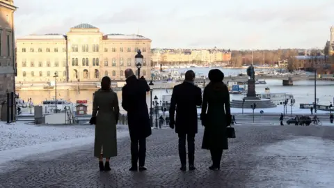 Getty Images Four royals in Stockholm