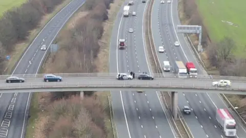 North Yorkshire Police Motorway bridge