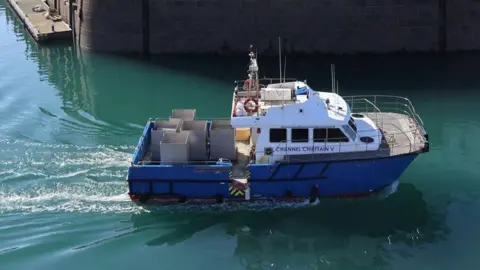 The photo shows the Channel Chieftain 5 boat