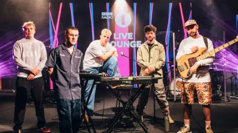 BBC The band formerly known as Easy Life performing in the Radio 1 live lounge in June 2021
