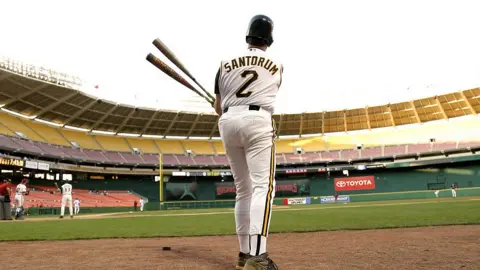 Getty Images santorum at the 2005 ga,e