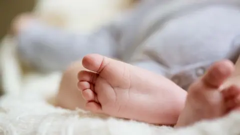 Getty Images Close up of a baby's feet - library photo