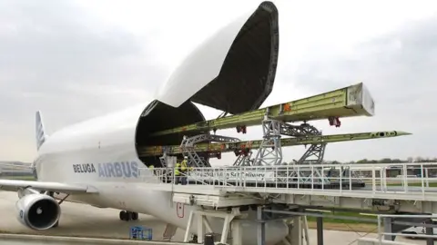 Airbus Airbus loading wings