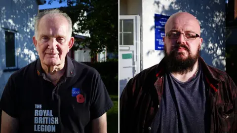 BBC Dan Casey (left) and Andy White (right) help Danny pursue the issues raised at Happy Club meetings with the local authorities