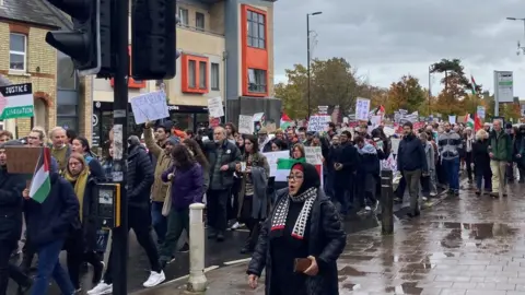 BBC Protesters on Cowley Road