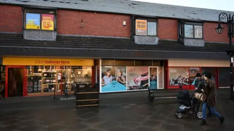 Getty Images Wrexham town centre shop