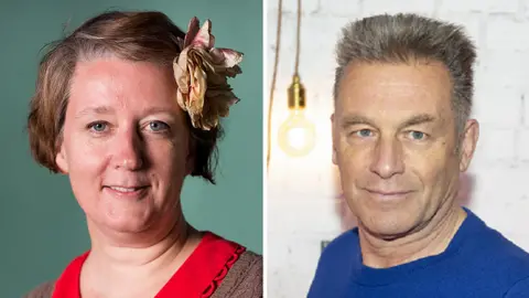 Getty Images/BBC Claire Fuller and Chris Packham