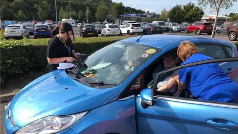 BBC A photo of the drive-thru