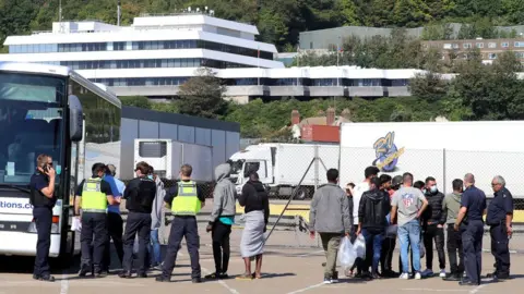 PA Media Migrants at Dover