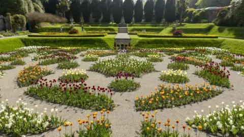 NAtional Trust Sunken Garden at Castle Ward in County Down