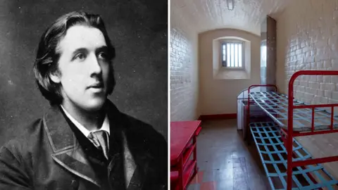 Getty Images/Morley von Sternberg Oscar Wilde (1881) and his cell at Reading Prison