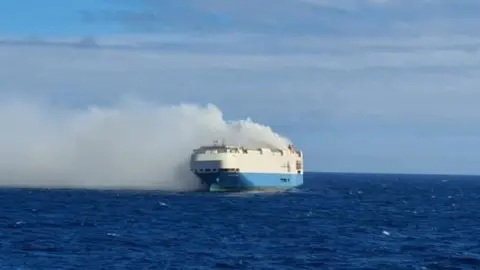 Ship carrying 4,000 luxury cars sinks off the Azores