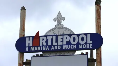 Getty Images Hartlepool sign