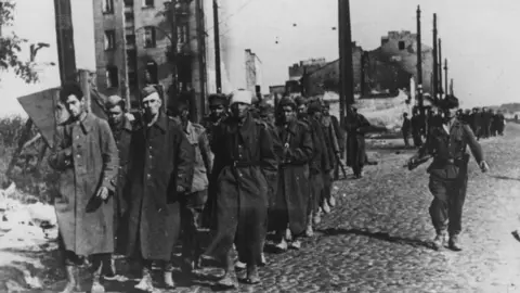 Keystone Polish fighters being led away