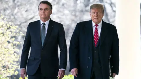 Getty Images US President Donald Trump and Brazilian President Jair Bolsonaro