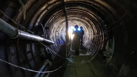 Reuters Israeli soldiers in a tunnel