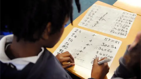 Getty Images primary school pupil maths