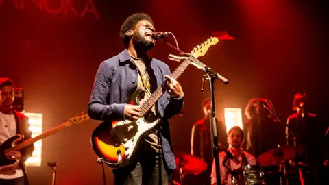 Getty Images Michael Kiwanuka performs at O2 Shepherd's Bush Empire on October 11, 2016