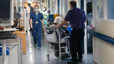 PA Media A hospital ward in 2023