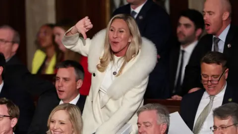 Getty Images Marjorie Taylor Greene at State of the Union