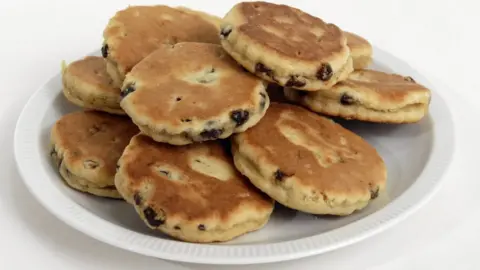 Getty Images A plate of Welsh cakes