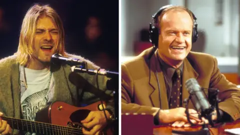 Getty Images / NBC Kurt Cobain and Frasier Crane