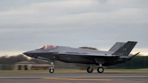 Senior Airman Koby Saunders F-35A Lightning II aircraft