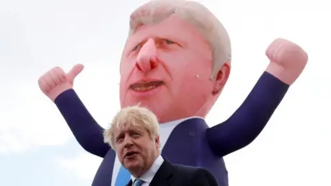 Reuters Boris Johnson in Hartlepool, May