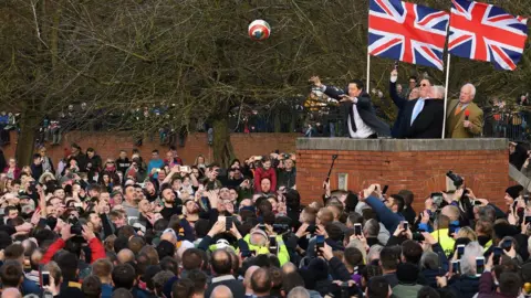 Getty Images Ashbourne Royal Shrovetide Football