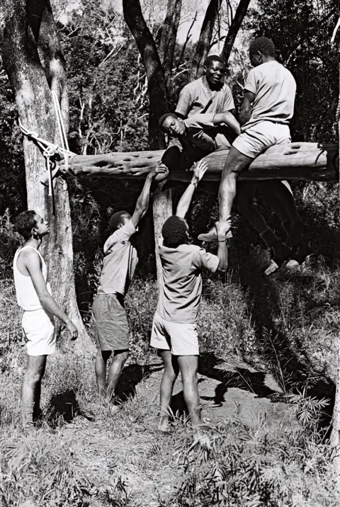 Paul Latham/Sightsavers Trek participants during a two week training course