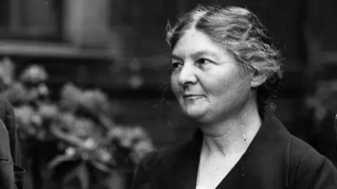 Topical Press Agency circa 1929: Margaret Bondfield, the first woman cabinet minister,