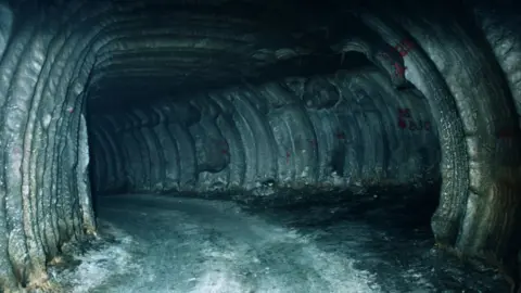 Getty Images A tunnel under Louisiana, part of the Strategic Petroleum Reserve in the US