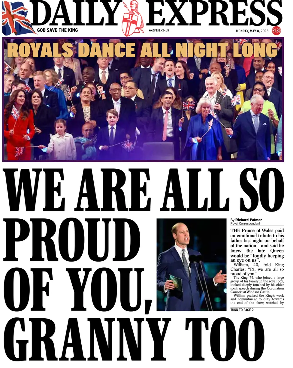Daily Express front page