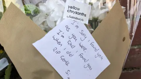 BBC Flowers outside the property