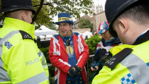 Getty Images Mr Bray said he had been assaulted, spat on, had flags burnt, and had death threats during his time campaigning to remain