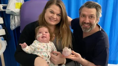 University Hospital Southampton Baby Pippa with 3D heart