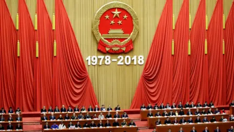 Reuters The audience of Xi Jinping's speech in the Great Hall of the People