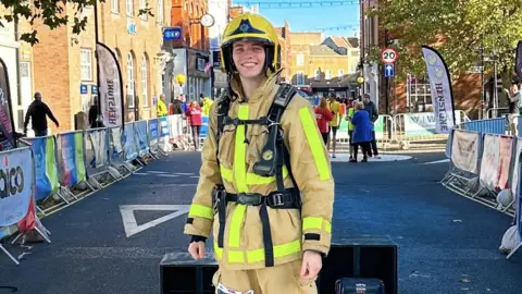 Sian Grice Firefighter Connor Beardmore