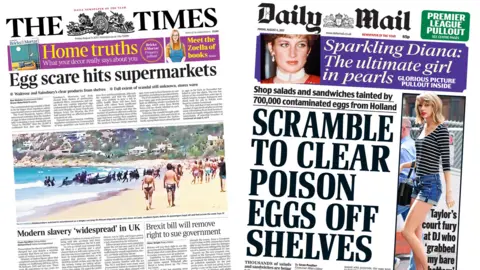 Times/Mail front pages