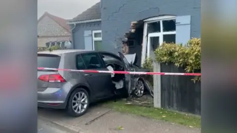 Justeene Eke Car crashed into house