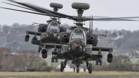 Getty Images Apache helicopters