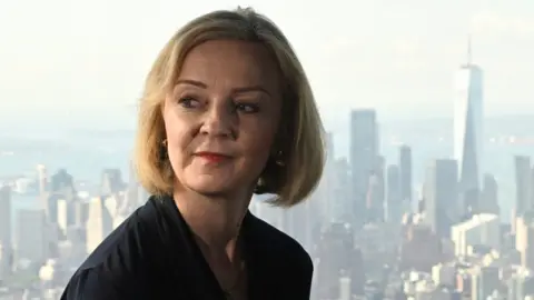 PA Media Liz Truss in New York