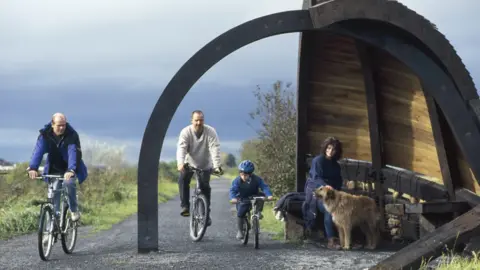 Getty Images Bike path near Bideford, Devon
