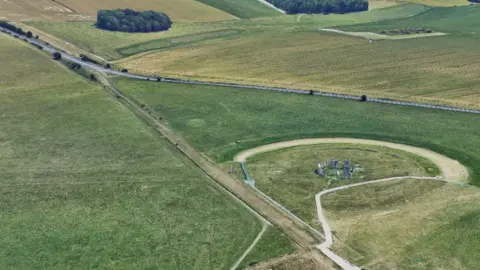 Google The A303 with Stonehenge