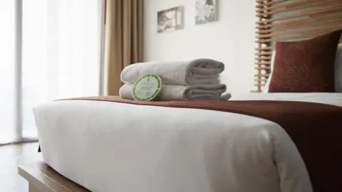 Klaus Vedfelt/Getty Images Hotel room