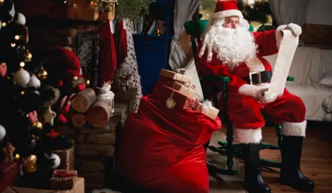 Getty Images A Santa's grotto