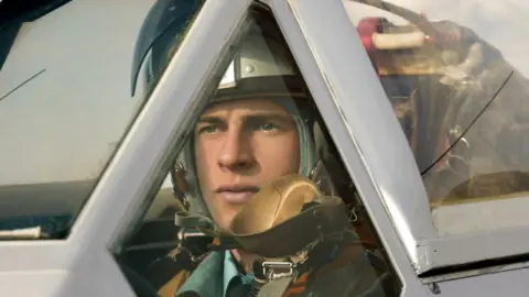 Disney/Sean Gleason Ben Radcliffe plays the role of RAF pilot Freddie Hooke