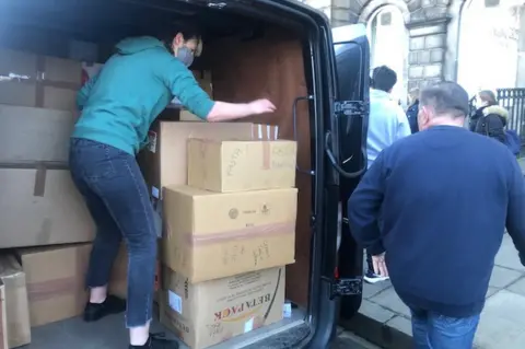 The Edinburgh Ukrainian social club is sending donations of food, water and clothing to Ukraine