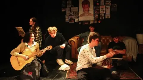 Sophie Jones "Kid Again" cast performing